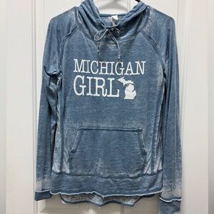 Blue 'Michigan Girl' Hoodie